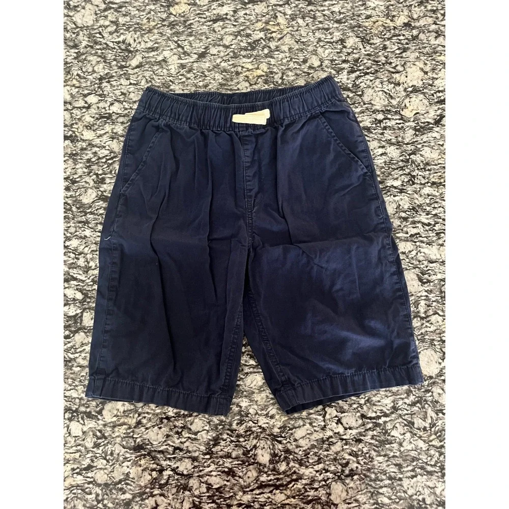 Gap Kids Boys Navy Blue Chino Shorts Elastic Waist Size 10 Regular